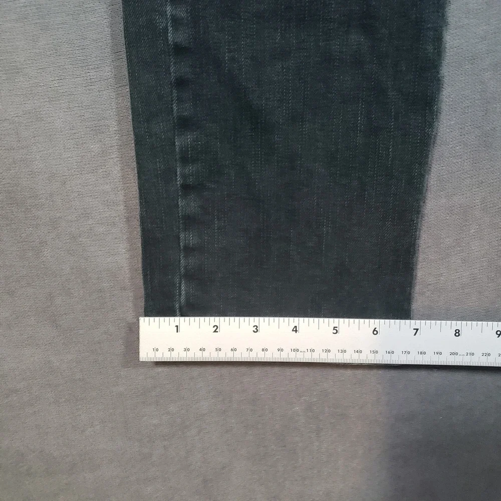 American Eagle Slim Straight‎ Jeans Mens 30x32 Black Dark Wash Stretch Denim